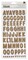American Crafts Chipboard Alphabet Stickers-Dazzle-Cork, 133/Pkg